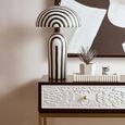 Dumas Console Table - 2 Drawer - Black and White