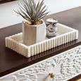 Dumas Console Table - 2 Drawer - Black and White