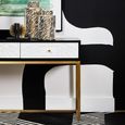Dumas Console Table - 2 Drawer - Black and White