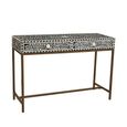 Fusion Console Table - 2 Drawer - Black Bone Inlay