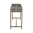 Fusion Console Table - 2 Drawer - Black Bone Inlay