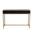 Fusion Console Table - 2 Drawer - Black Bone Inlay