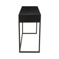 Fusion Console Table - 2 Drawer - Black and White Bone Inlay