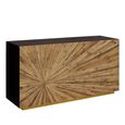 Gabelle Console Table - Dark Bamboo Wood - Sunburst