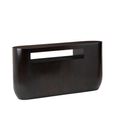 Gabelle Console Table - Oval - Dark Bamboo Wood