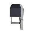 Genoa Console Table - Fluted - Grey