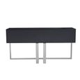 Genoa Console Table - Fluted - Grey