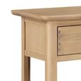 Cotswold Oak Console Table - 2 Drawer - Natural