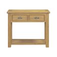 Dorchester Console Table - 2 Drawer - Rustic Oak