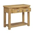 Dorchester Console Table - 2 Drawer - Rustic Oak