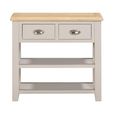 Windermere Painted Console Table - 2 Drawer - Oyster Grey