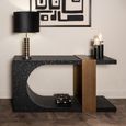 Bazel Console Table - Black and Gold - Metal