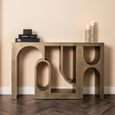 Lugano Console Table - Brushed Gold - Metal