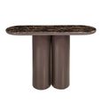 Almundi Console Table - Chocolate Brown - Ceramic