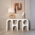Bloomstone White Lime Plaster Large Console Table