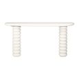 Bloomstone White Lime Plaster Curved Console Table