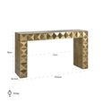 Collada Brass Cladded Console Table