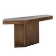Hexa Console Table - Brushed Gold