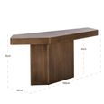 Hexa Console Table - Brushed Gold