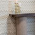 Willox Curved Console Table - Beige and Brown - Oak