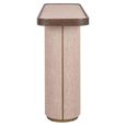 Willox Curved Console Table - Beige and Brown - Oak