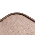 Willox Curved Console Table - Beige and Brown - Oak