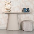 Clayton Lime Plaster Curved Console Table