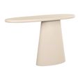 Clayton Lime Plaster Curved Console Table