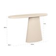 Clayton Lime Plaster Curved Console Table
