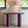 Sunny Console Table - Oval - Burgundy - Fiberglass