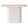 Blake Curved Console Table - Half Moon - Coconut Milk
