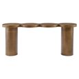 Bubba Console Table - Abstract - Brushed Gold - Metal