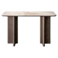 Colson Curved Console Table - Brown - Ceramic