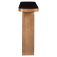 Locarno Console Table - Oval - Black and Brushed Gold - Ceramic and Metal