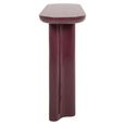 Sunny Console Table - Oval - Burgundy - Fiberglass