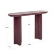 Sunny Console Table - Oval - Burgundy - Fiberglass
