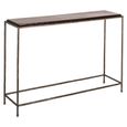 Villano Console Table - Bronze - Glass and Metal
