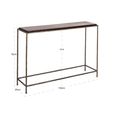 Villano Console Table - Bronze - Glass and Metal