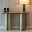 Whisker Curved Console Table - Gold