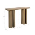 Whisker Curved Console Table - Gold
