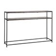 Chandon Champagne Gold Console Table with Shelf