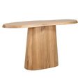 Riva Oak Abstaract Console Table
