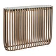 Volante Glass and Gold Console Table