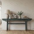 Console Table - Distressed Turquoise Blue - Lacquered Pine