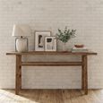 Console Table - Narrow - Rustic Natural - Pine Wood