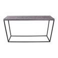 Behat Console Table - Hand Crafted - Black and White - Bone Inlay and Metal