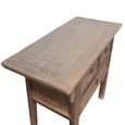 Console Table - 3 Drawer - Distressed Rustic Brown - Elm Wood