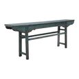 Console Table - Distressed Turquoise Blue - Lacquered Pine