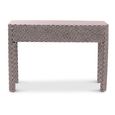 Vivaro Console Table - Geometric Pattern - White - Bone Inlay