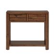 New Monterey Console Table - 2 Drawer - Walnut - Acacia Wood